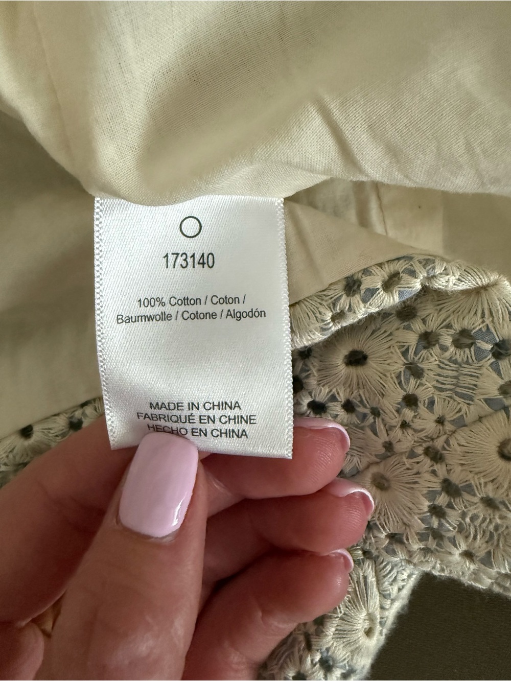 Anthropologie Dolan Jacketd Blue and White Eyelet Small - Picture 6 of 6